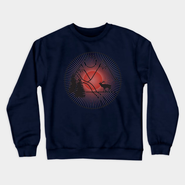 Sunset and the natur Crewneck Sweatshirt by Imutobi